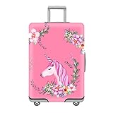 YOUTHUNION 18-32 Inches Flamingo Luggage Cover Elastic Suitcase Protective Cover Travel Luggage Trolley Case Cover Protector (L, Unicorn)