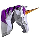 Papercraft World - DIY Craft - 3D Paper Ornaments (Unicorn Wall Mount)