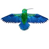 ZHUOYUE Hummingbird Large 3D Bird Kite for Children and Adults, Single Line Easy Fly for The Beach Park Garden