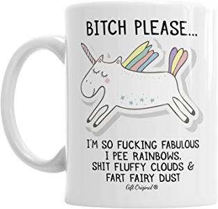 BigNoseDeer Cute mugs Ceramic Unicorn Mug funny coffee mug Personalized  Unique Milk Tea Cups with Lace Lid and Spoon for Kids